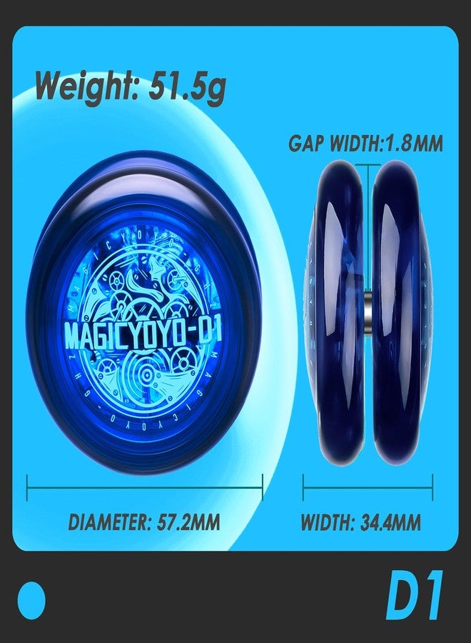 MAGICYOYO Looping Yoyo Responsive Yo Yo for Kids Beginners, Starter Yo-yo 2A Loop Yo yo Easy to Play Basic String Tricks (D1 Blue) - Image 5