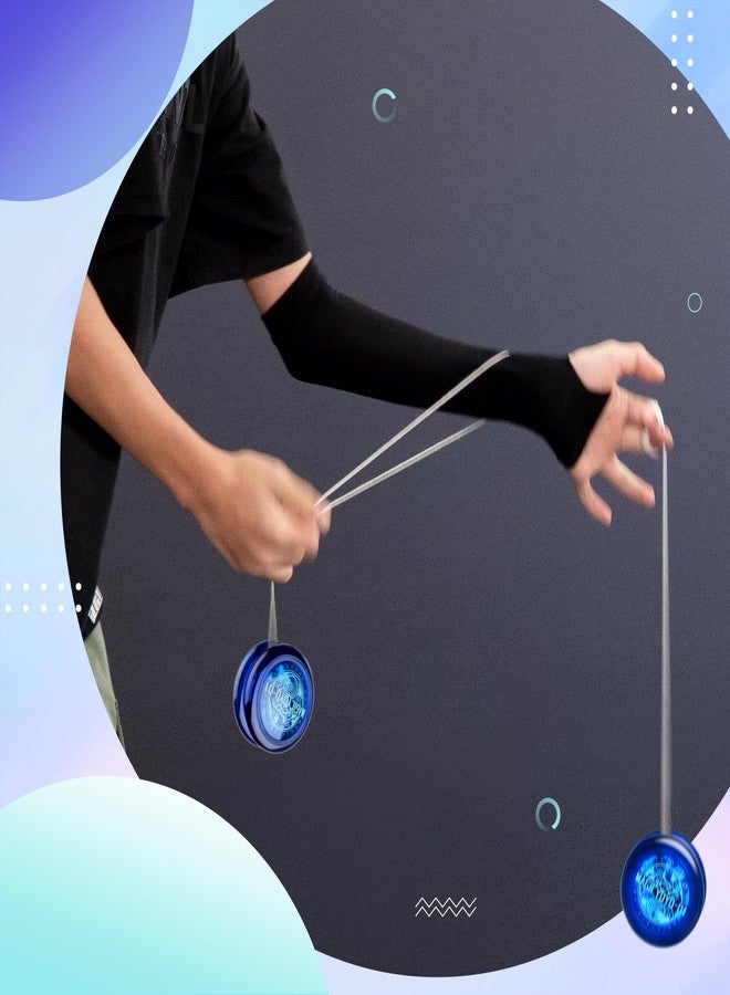 MAGICYOYO Looping Yoyo Responsive Yo Yo for Kids Beginners, Starter Yo-yo 2A Loop Yo yo Easy to Play Basic String Tricks (D1 Blue) - Image 4