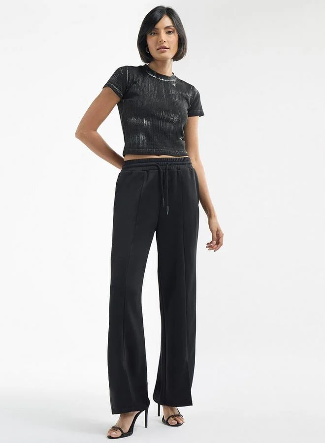 Splash FAV All-Over Print Crew Neck T-shirt with Short Sleeves