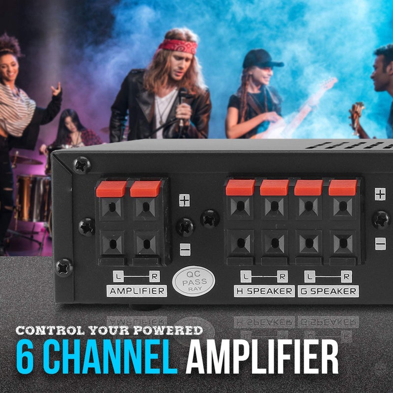 Pyle Premium New and Improved 8 Zone Channel Speaker Switch Selector Switch Box Hub Distribution Box for Multi-Channel High Powered Stereo Amplifier A/B/C/D Switches | 6 Pairs Of speakers - PSS8 - Image 3