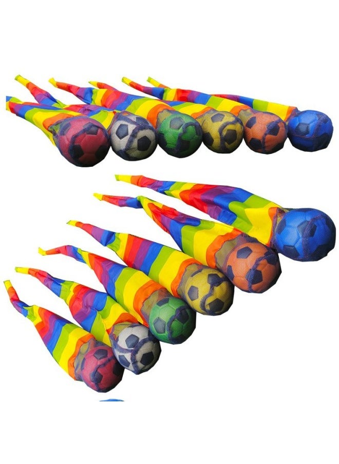 Kindergarten Flow Planet Sandbag Sensor System Training Equipment Ribbon Wind Resistance Ball Children's Outdoor Throwing Throw Ball Toy-Specification:Spliced ​​meteor Ball (large Size)  - Image 1