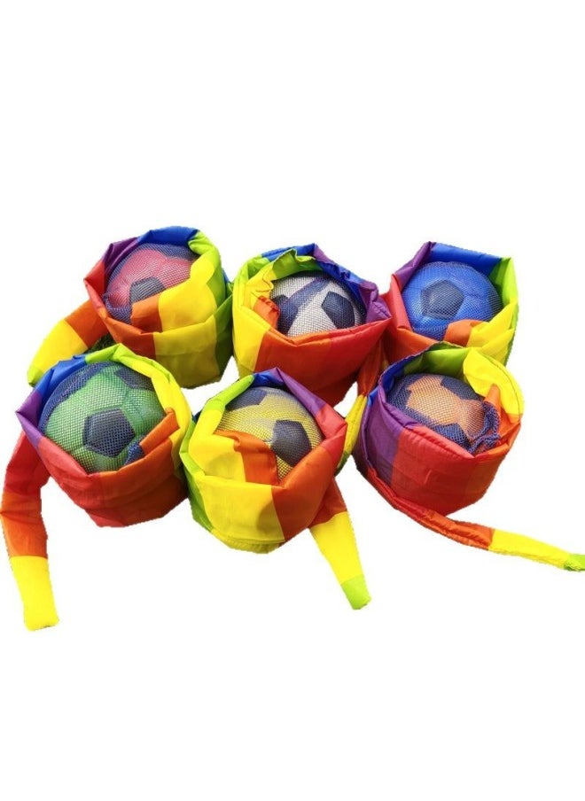 Kindergarten Flow Planet Sandbag Sensor System Training Equipment Ribbon Wind Resistance Ball Children's Outdoor Throwing Throw Ball Toy-Specification:Spliced ​​meteor Ball (large Size)  - Image 5