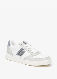 Celeste Women's Textured Lace-Up Low Ankle Sneakers  - Image 1