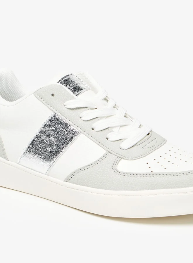 سيليست Women's Textured Lace-Up Low Ankle Sneakers