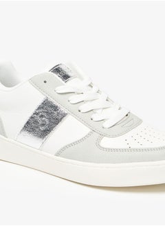 Celeste Women's Textured Lace-Up Low Ankle Sneakers  - Image 5