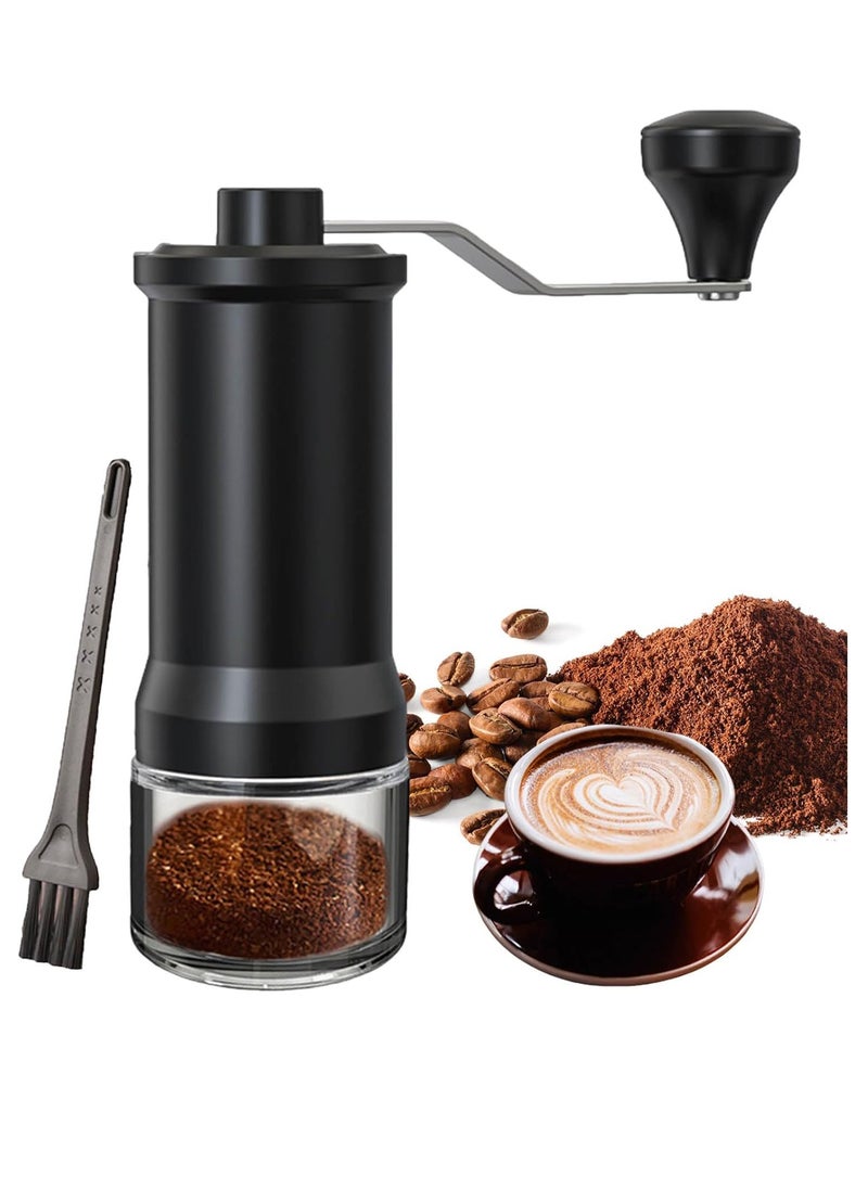 NNEWVANTE Manual Coffee Grinder, Ceramic Burr Coffee Grinder Manual Adjustable for Fine/Coarse Grind, Portable Spice Grinder with Cleaning Brush for Home, Travel, Camping  - Image 1