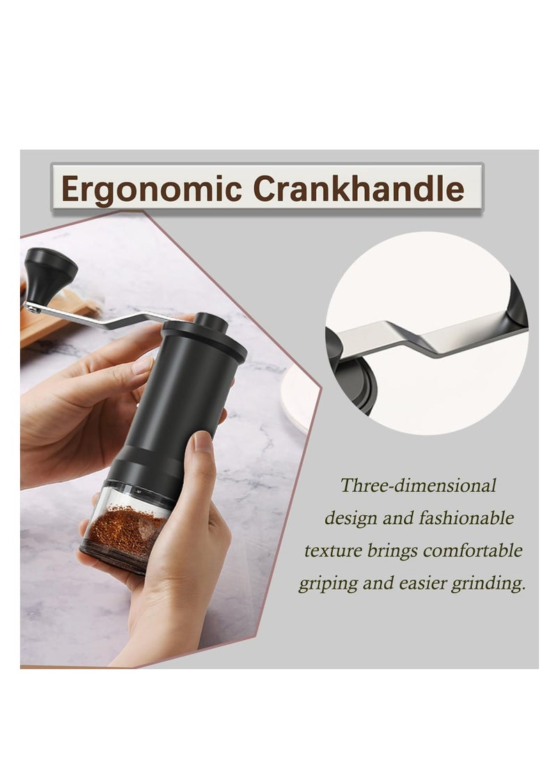 NNEWVANTE Manual Coffee Grinder, Ceramic Burr Coffee Grinder Manual Adjustable for Fine/Coarse Grind, Portable Spice Grinder with Cleaning Brush for Home, Travel, Camping  - Image 5