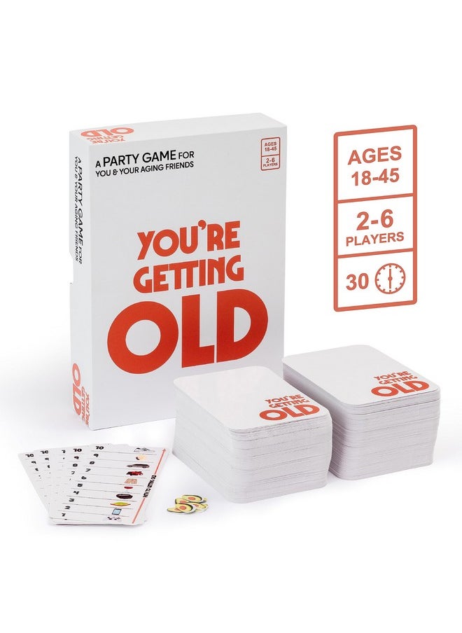 فانجو - You'Re Getting Old - لعبة بطاقات حفلات لجيل الألفية المتقدم في السن - من 2 إلى 6 لاعبين، من سن 14 عامًا فأكثر - Image 1