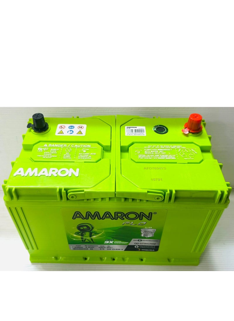 Amaron - Car Battery 12V 80AH 105D31R-MF R-Layout - Image 1