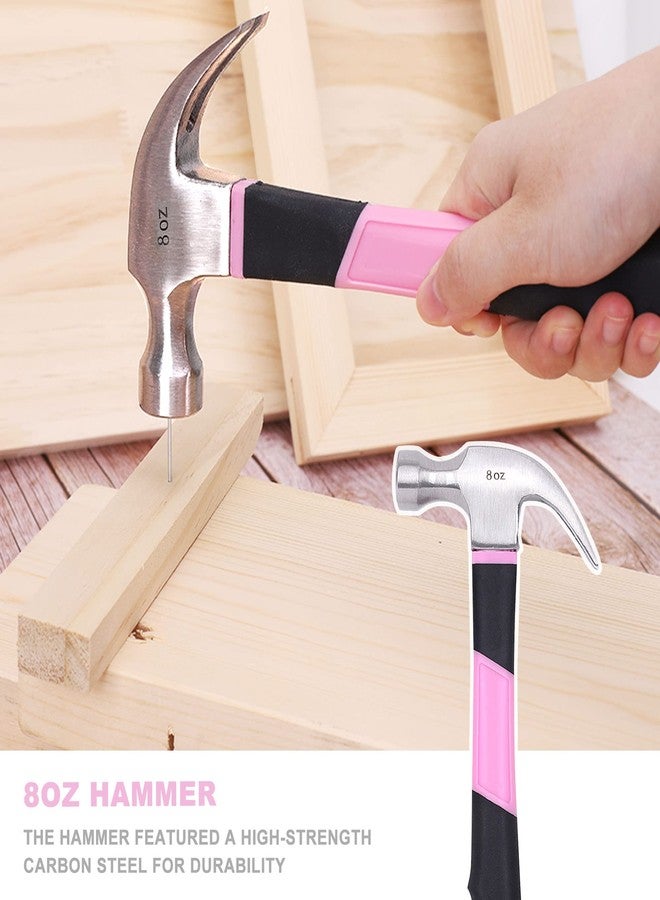 FASTPRO 15-Piece Pink Tool Kit, Household Tools Set for Women, Hand Tools for Home Maintenance & Repairing, Includes Tool Bag - Image 3