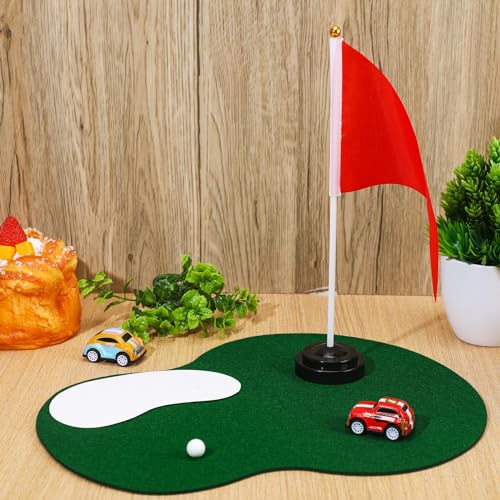 Tinideya 4 Set Golf Centerpieces Table Decorations Golf Party Supplies Including Ball Sand Trap Red Flag Plastic Flag Stand for Sport Themed Birthday Party Decor - Image 4