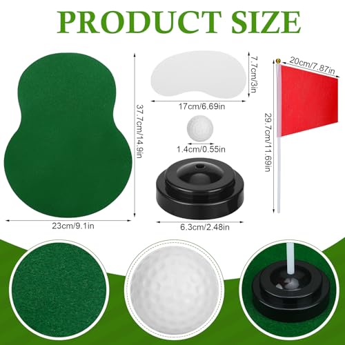 Tinideya 4 Set Golf Centerpieces Table Decorations Golf Party Supplies Including Ball Sand Trap Red Flag Plastic Flag Stand for Sport Themed Birthday Party Decor - Image 2