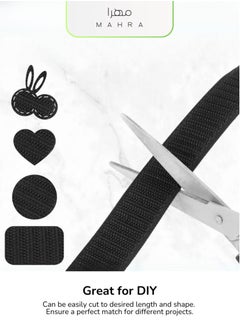 Generic Set of 2 | 1 Inch Hook and Loop Straps | Black & White | 25 Yards per Roll | Non-Adhesive Fastening Tape for Sewing, Crafting, DIY, Apparel, Home Décor, Organization, and Seasonal Projects  - Image 4