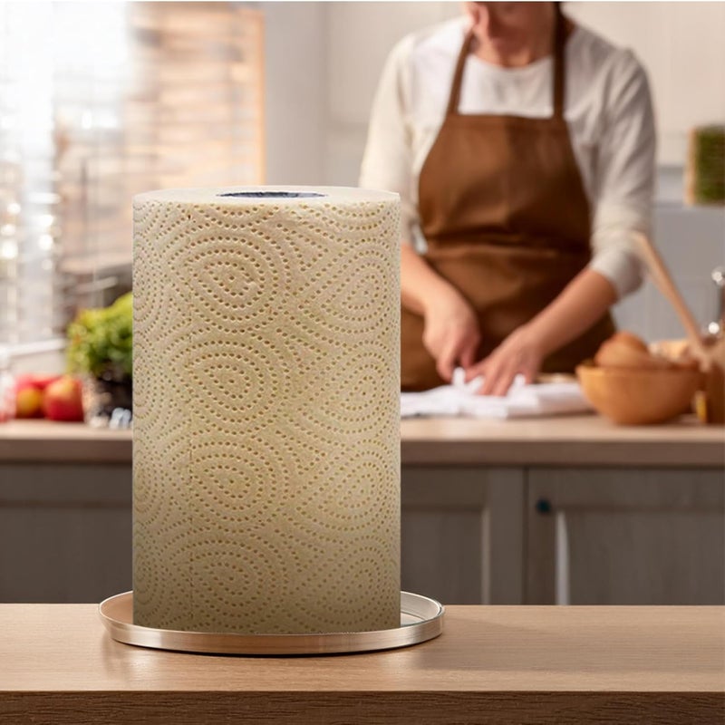 BECO Bamboo - 2 Ply Kitchen Tissue/Towel Roll | 120 Pulls (60 pulls x 2 Rolls) | 100% Eco-Friendly - Pure Bamboo Pulp |Soft & Super Absorbent | Food Safe & Chemical Free Tissue Papers - Image 5