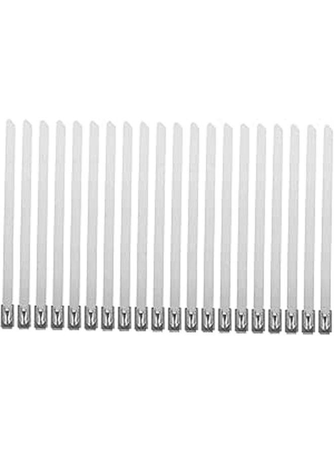 100pcs Self Locking Stainless Steel Cable Zip Ties Heavy Duty Wire Organizer For Appliances And Outdoor Use