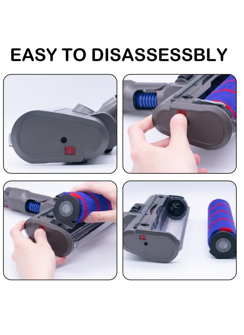 SYOSI - Cleaner Head for Dyson V7 V8 V10 V11 Models ,Cordless Stick Vacuum with Soft Roller Attachment ,Cleaner Hardwood Floor Attachment - Image 1