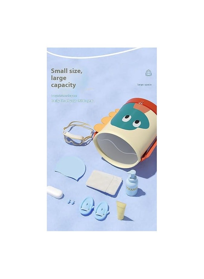 Soofam Kids Swimming Bag with Wet Dry Compartments, Lightweight Water-proof Fabric, Anti-Jamming Zipper - Image 2