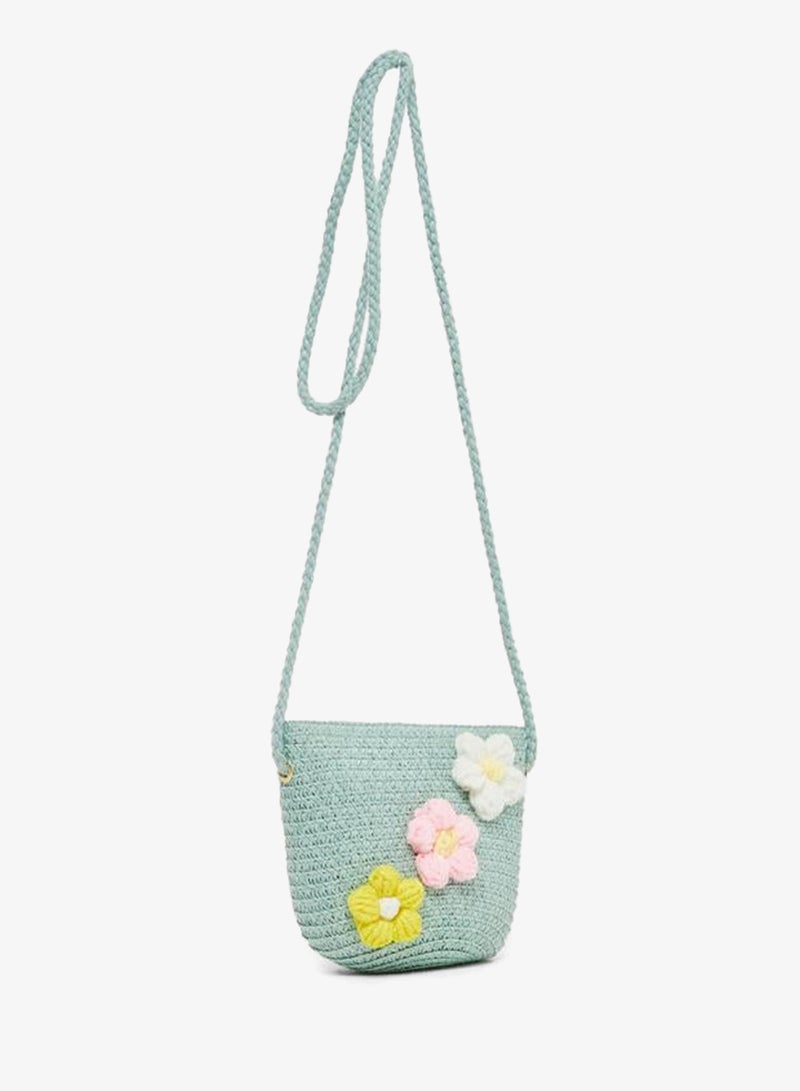 Styli Embellished Crossbody Bag with Zip Closure - Image 1