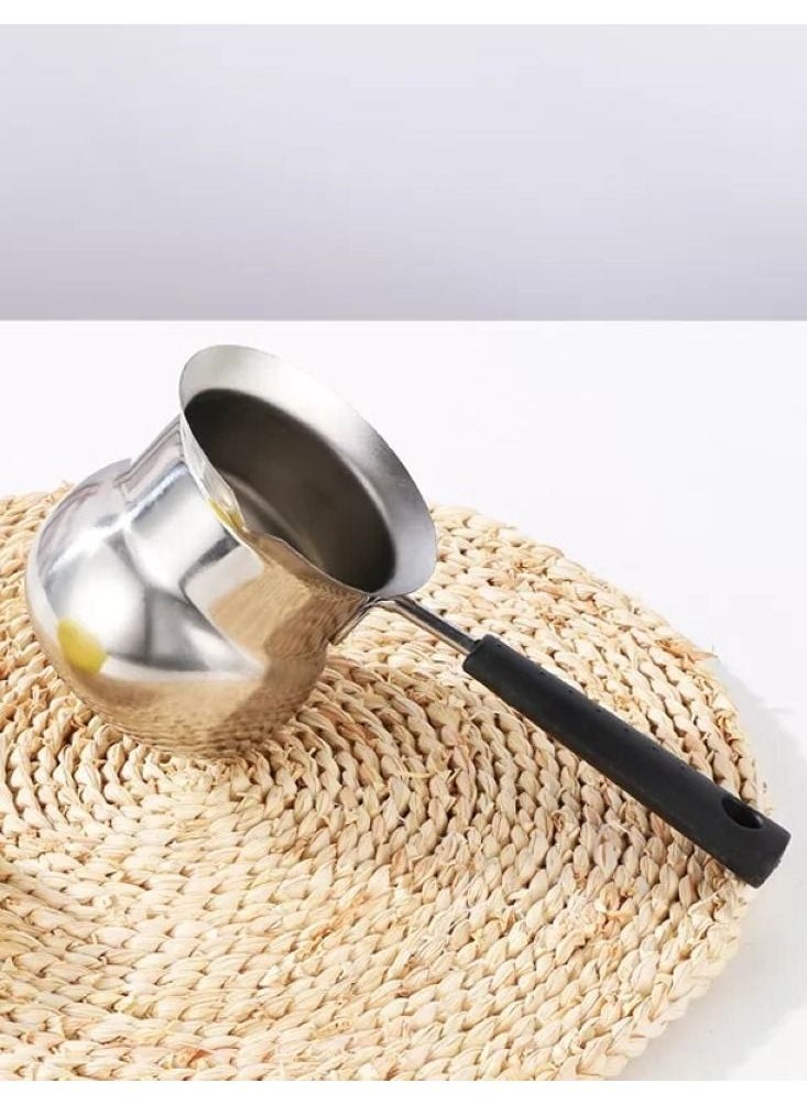 المفرج سخان قهوة تركي من الستانلس ستيل / وعاء حليب  - Image 2