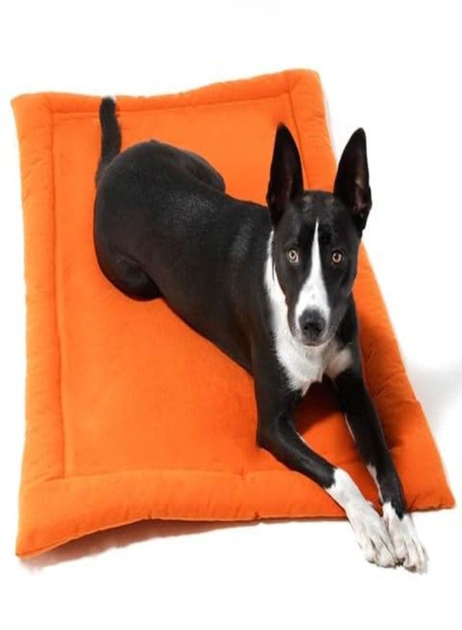 Dog Pet Mat Cozy Mat Dog House or a Mat On The Floor Mat Dog Pet Mat by Bhumi Enterprises (S, Orange) - Image 1