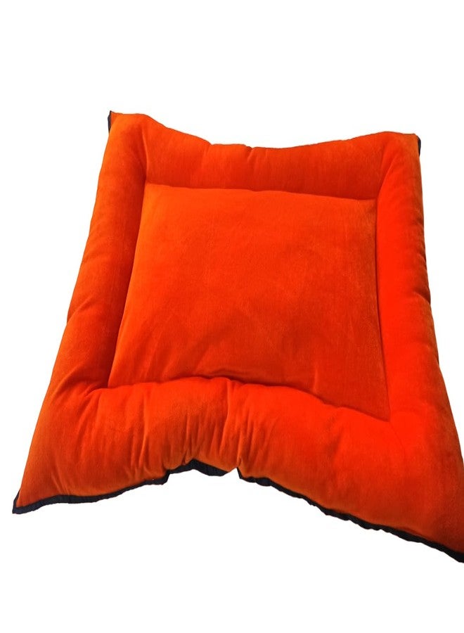 Dog Pet Mat Cozy Mat Dog House or a Mat On The Floor Mat Dog Pet Mat by Bhumi Enterprises (S, Orange) - Image 3