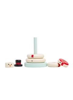 pearhead Pearhead Christmas Snowman Stacking Toy Set, Holiday Toys for Toddlers, Baby Nursery Holiday Décor, Wooden Sorting and Stacking Tower Educational Toy, for Kids  - Image 2