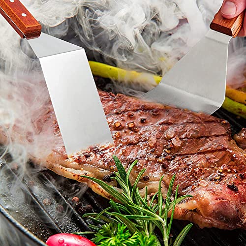 we3 Heavy Duty Turner for Skillets, Griddles & Grills | Great for Pancake Flipper, Fish, Eggs, Burgers, Omelet & More (Big 32 * 10cm) - Image 3