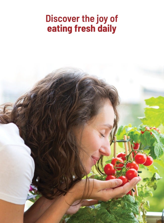 POT & BLOOM Pot and Bloom Gardening Kit - Cherry Tomato Kit. Perfect for Home Garden, Includes - Seeds, Garden Pot, Potting Mix, Nutrition & Protection Spray Gardening Tools Kit For Set  - Image 4