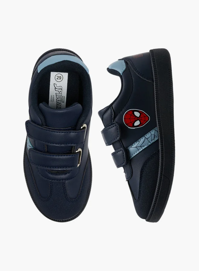 MARVEL Spider-Man Print Sneakers with Hook and Loop Closure
