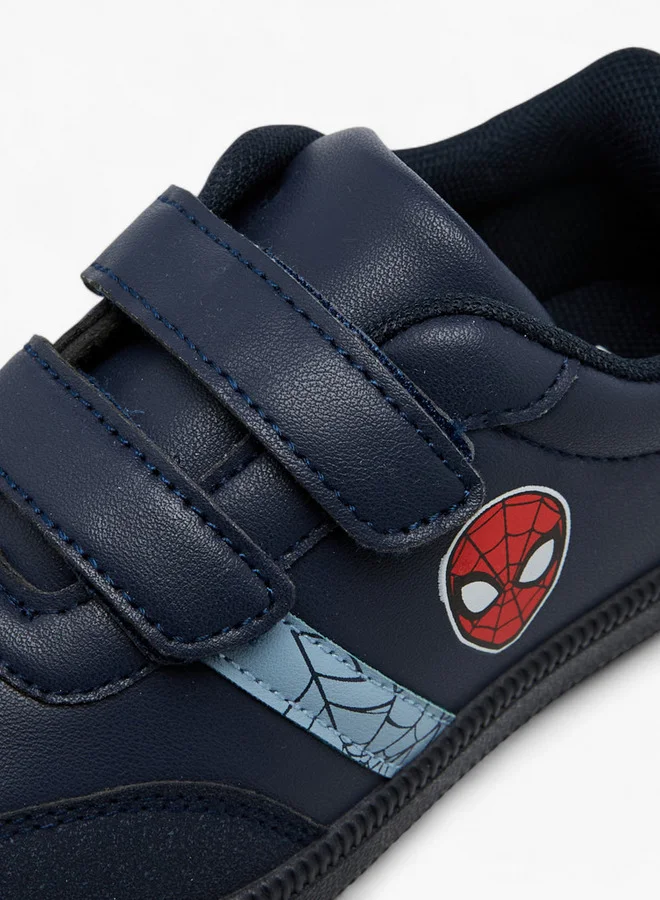 MARVEL Spider-Man Print Sneakers with Hook and Loop Closure