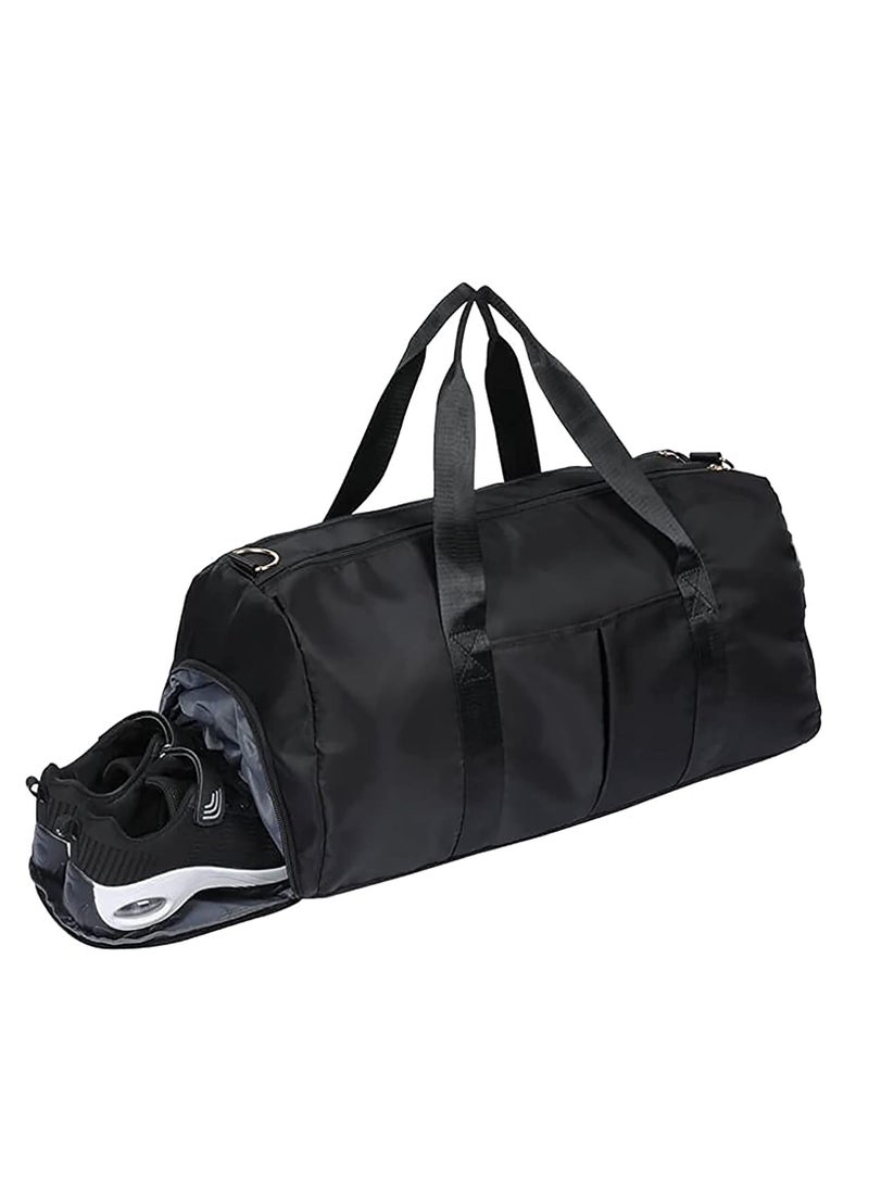 اللياقة البدنية حقيبة ، حقيبة مخصصة أحذية اللياقة البدنية للماء حقيبة رياضية ، الجافة والرطبة فصل نوع اللياقة البدنية حقيبة ، حقيبة يد مع قدرة كبيرة على الطرق الوعرة حقيبة ثابتة مع حزام الأحذية المقصورة ، ومناسبة للسفر ، اللياقة البدنية ، ممارسة في الهواء الطلق ، بين عشية وضحاها وعطلات نهاية الأسبوع ( أسود ) - Image 1