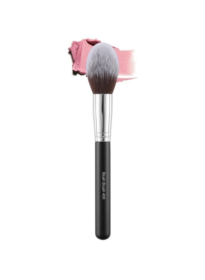 Energy Blush Brush For Makeup Cheeks Tapered Highlighter Face Makeup Brush For Loosecreamminerals Or Pressed Blusher Contour Bronzer Setting Powders Fluffy Large Powder Brush Vegan Synthetic Black - Image 1