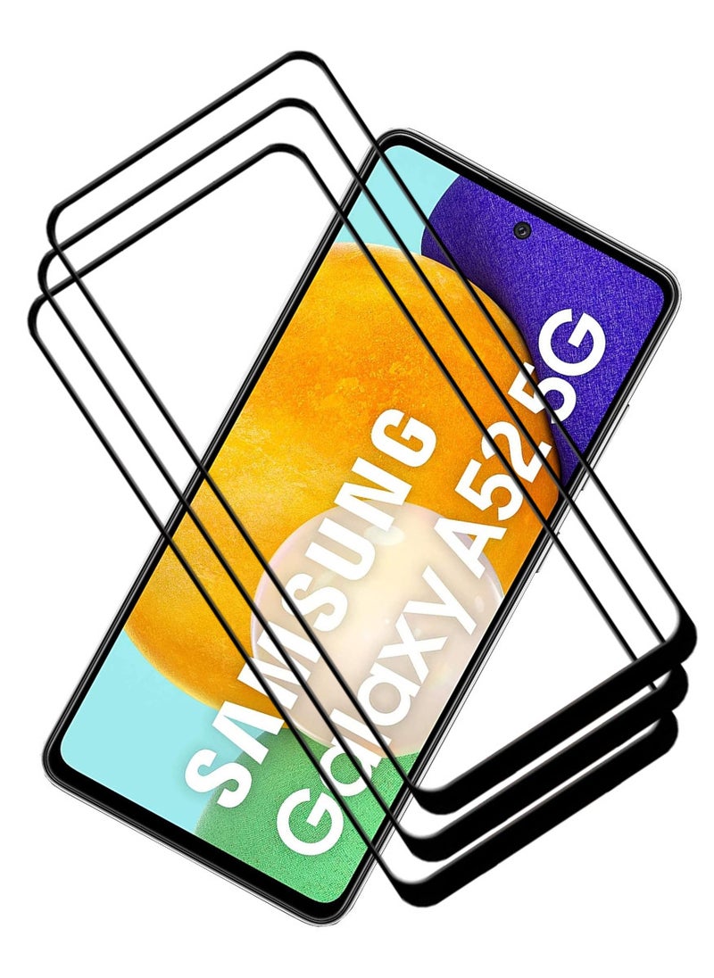 ACLIX 3 Pieces Antistatic ESD Dustproof Premium Quality High Definition Tempered Glass Screen Protector Designed For Samsung Galaxy A52 5G - Image 1