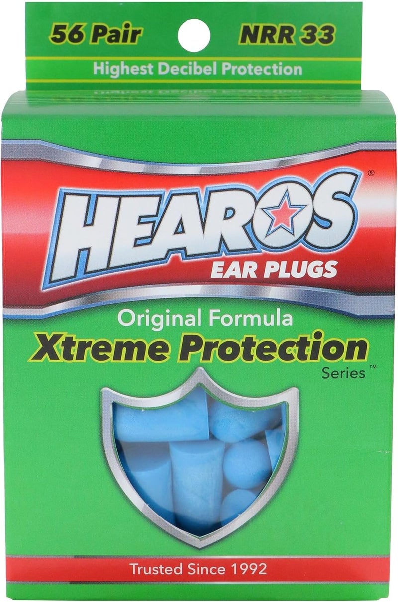 Hearos Xtreme Protection Series Ear Plugs, Blue, 56 Pair - Image 1