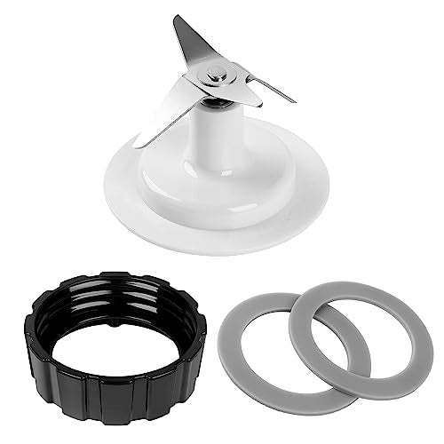 HenSinTc Replacement Parts For Hamilton Beach Blender Blades with Blade Gasket Blender Base Bottom Cap and 2 Rubber O Ring Sealing Ring Gasket - Image 1