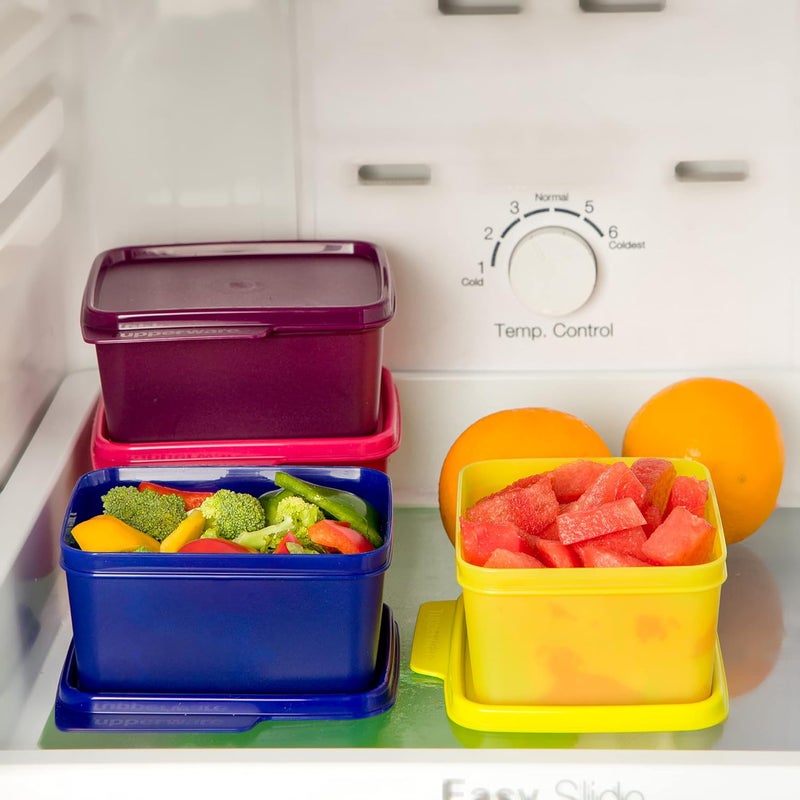 Tupperware حاوية بلاستيكية - 500 مل، 4 قطع، متعددة الألوان - Image 2