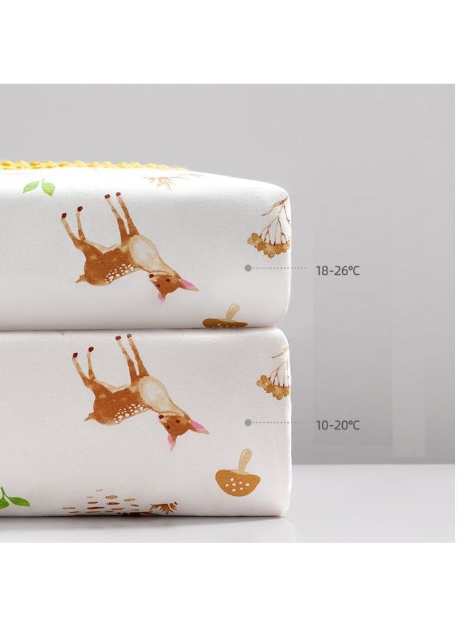 Be a better mom - Super Soft Baby Plush Blanket with Animal Pattern Printed and Soothing Raised Dots Double Layer Blanket 100x140cm - Image 1