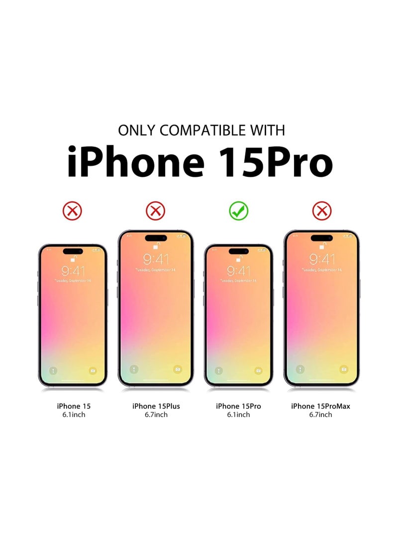 Case Cover for iPhone 15 Pro 6.1-inch, Soft Back Slim Shockproof Bumper Cover Anti-Scratch Crystal Clear Case for iPhone 15 Pro Clear - Image 3