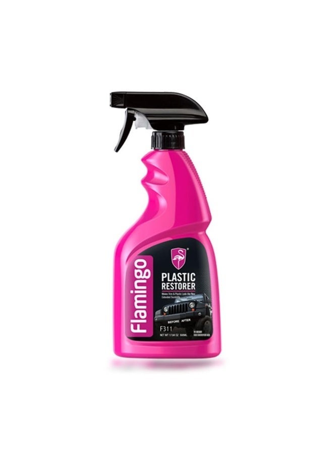 Flamingo Restor Flamingo Spray Plastic Polish 500ml - Image 2