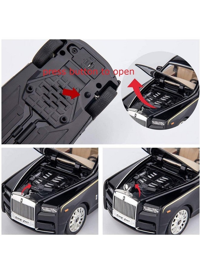 Galaxy Hi-Tech Die Cast 1:32 Scale Rolls Royce Metal Phantom with 6 Openable Doors, Light & Music for Toddler Zinc Alloy Pull Back Vehicles Diecast Model Car【Multi Color】 - Image 5