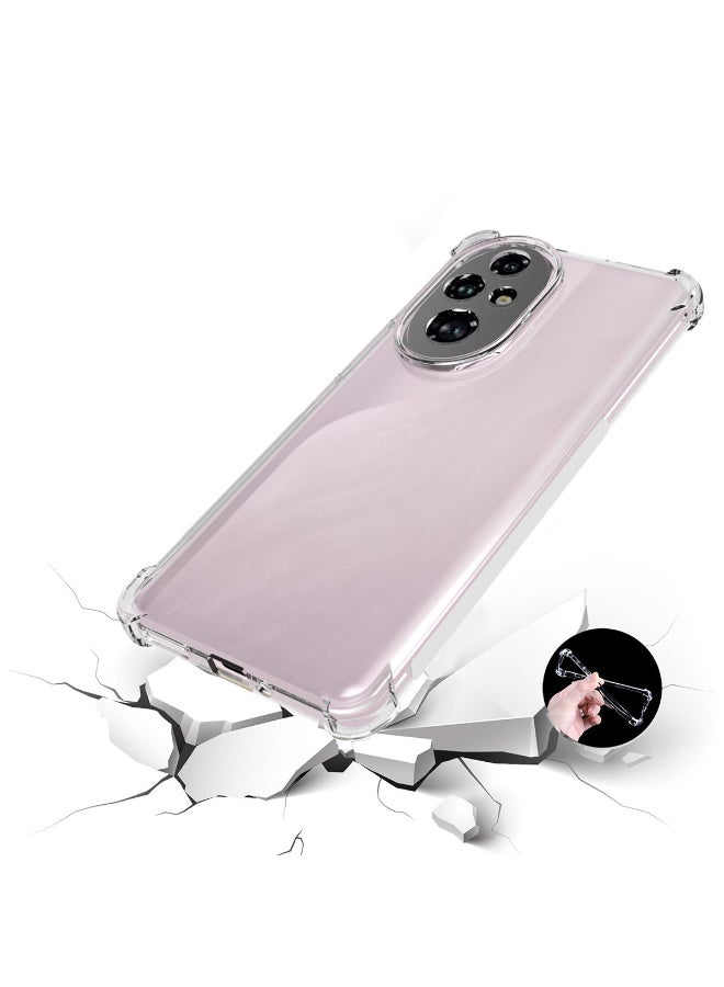 ثلاثة نمور for Honor 200 5G 2PCs غطاء الحالة الناعمة, حماية مكافحة الانقطاع, مكافحة بصمة الأصابع, دائمة, سهلة التنظيف والتثبيت, حالة واقية متجمدة + شفافة أربعة زاوية مكافحة الانقطاع حالة واقية - Image 3