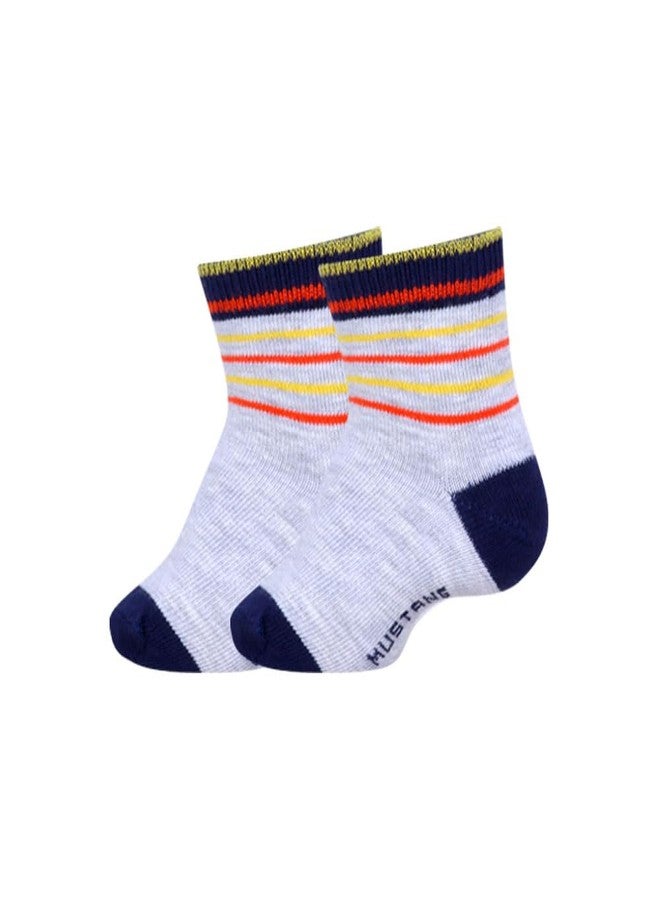 MUSTANG جوارب موستانغ ذات طابع الديناصورات والشتاء (عبوة من 5) - جوارب كاحل ناعمة ومتينة للأطفال | تصاميم رائعة لراحة يومية | 12-24 شهرًا - Image 3