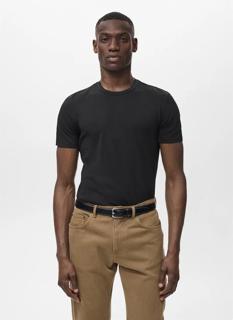 Mango Man Stretch Crew Neck T-Shirt