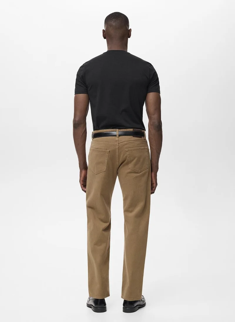 Mango Man Stretch Crew Neck T-Shirt