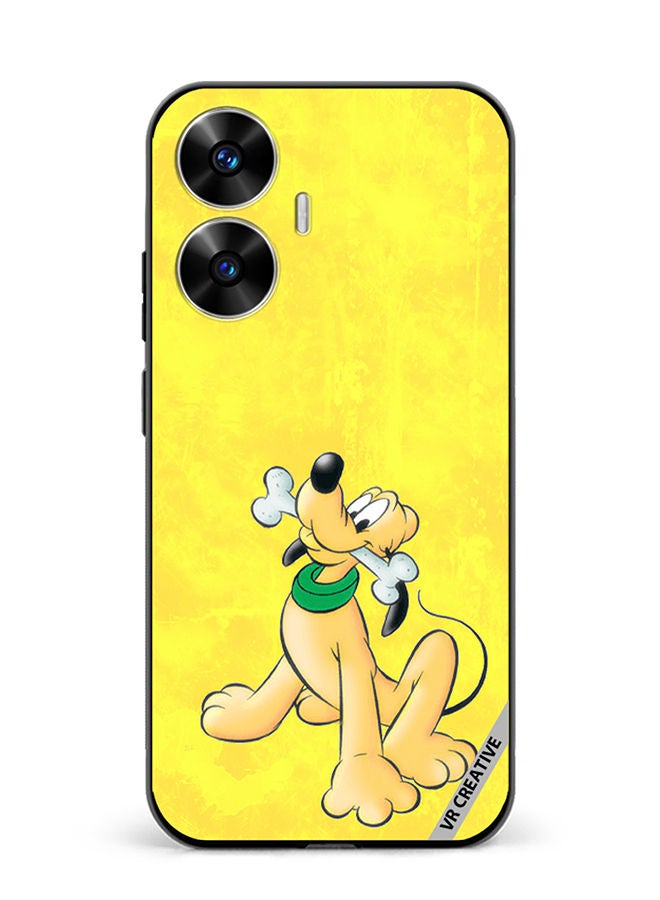 VR CREATIVE Protective Case Cover For Realme C55 Pluto Holding Bone Design Multicolour - Image 1