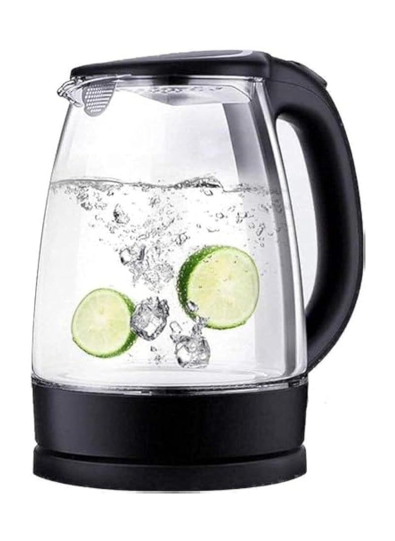 Electric Glass Kettle with a Glass Body and a Base That Can Rotate 360 Degrees for Convenient Use and Easy Access in the Kitchen, Perfect for Brewing Tea and Heating Water
