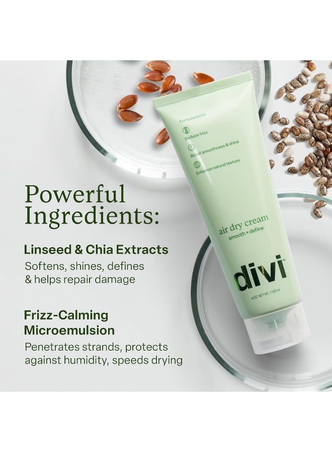 DiVi Air Dry Styling Cream - Fights Frizz for 24 hrs, for Natural Hair Texture, Smooths & Defines Curls - 4 Oz - Image 3