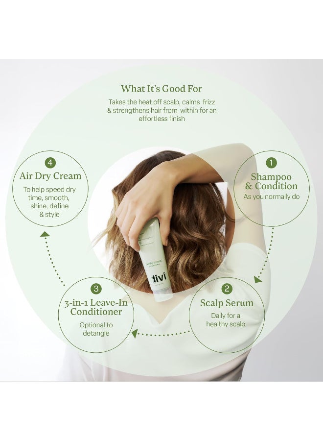 DiVi Air Dry Styling Cream - Fights Frizz for 24 hrs, for Natural Hair Texture, Smooths & Defines Curls - 4 Oz - Image 5