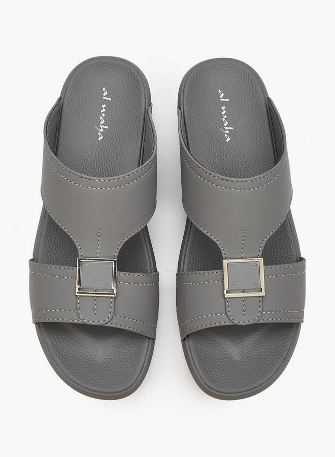 Al Waha Men Buckle Detail Arabic Sandals - Image 1