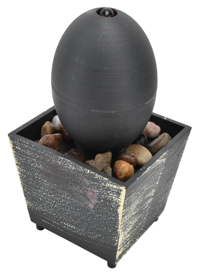 3V USB Indoor Tabletop Ball Fountain with LED Light and Stone Desktop Fountain for Home Office Decor - Image 3